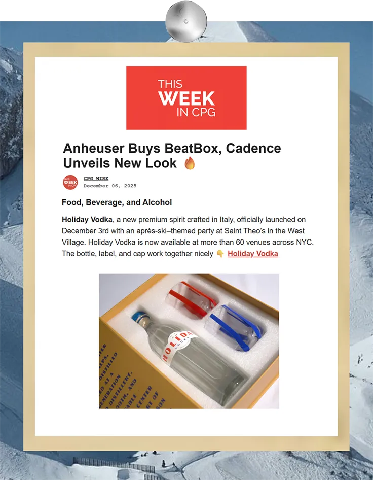 CPG Wire - December 6, 2025